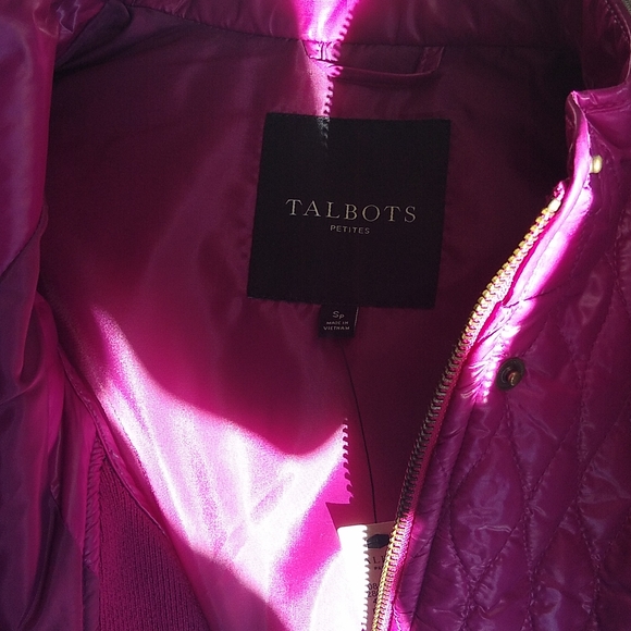 NWT Talbots orchid small petite quilted vest jacket - Picture 8 of 11
